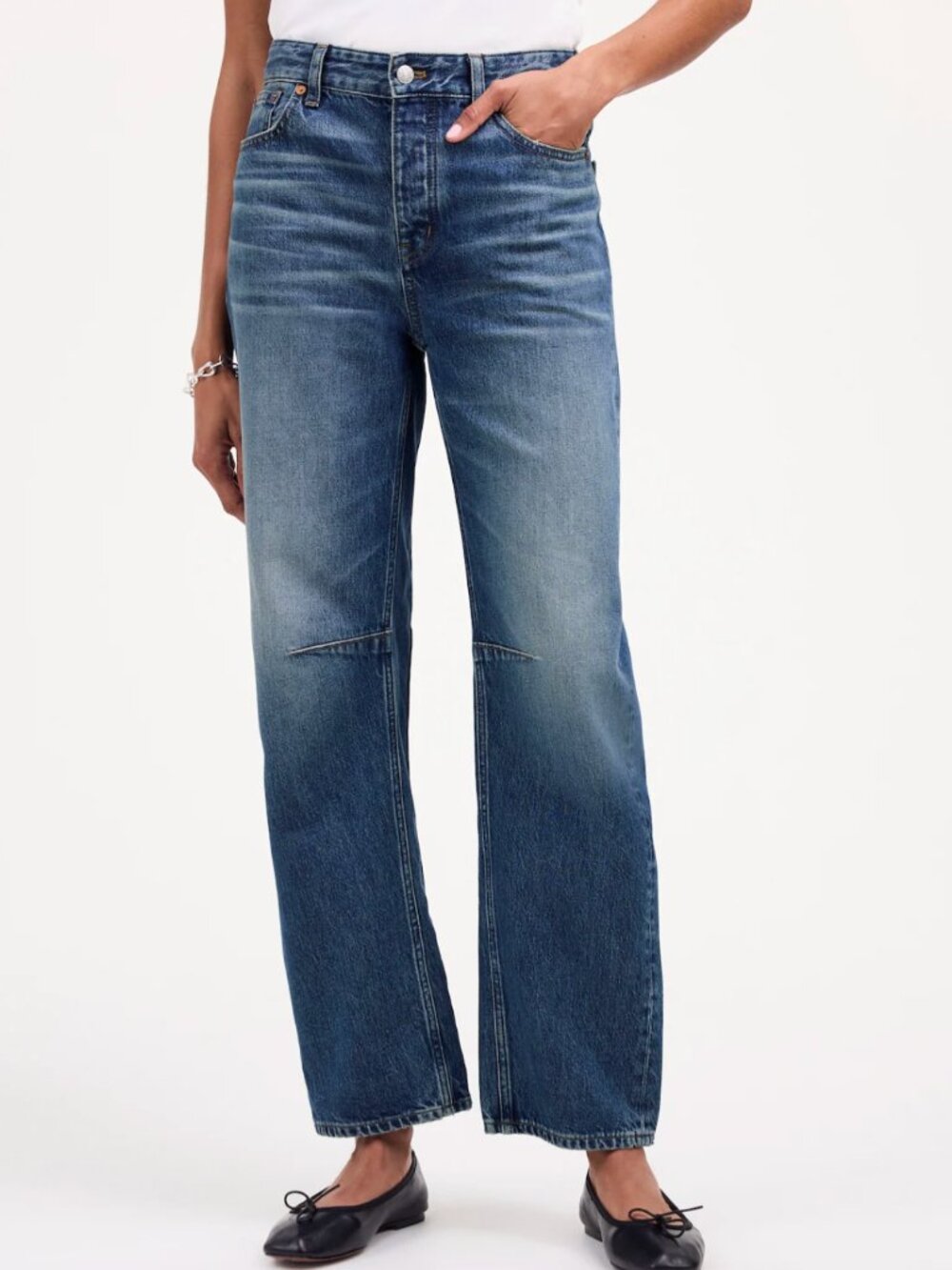 Madewell Darted Barrel Jean Irmo Wash Size 28
